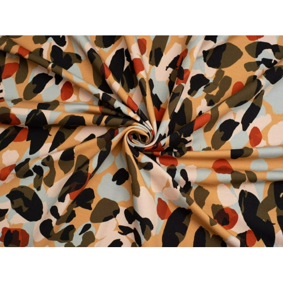 Animal Song Loop Back French Terry Stretch Knit Fabric - per yard