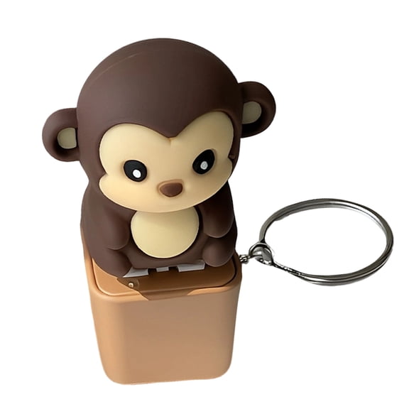 Animal Sound Fidget Clickers, Cute Push Button Noise Maker Keychain Toy for Kids & Adults, Sensory Desk Toy Party Favor(A)