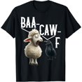 Off Back Merch Animal Sound Pun Shirt – Baa Caw = Back Off Crow & Sheep Tee T-Shirt ...