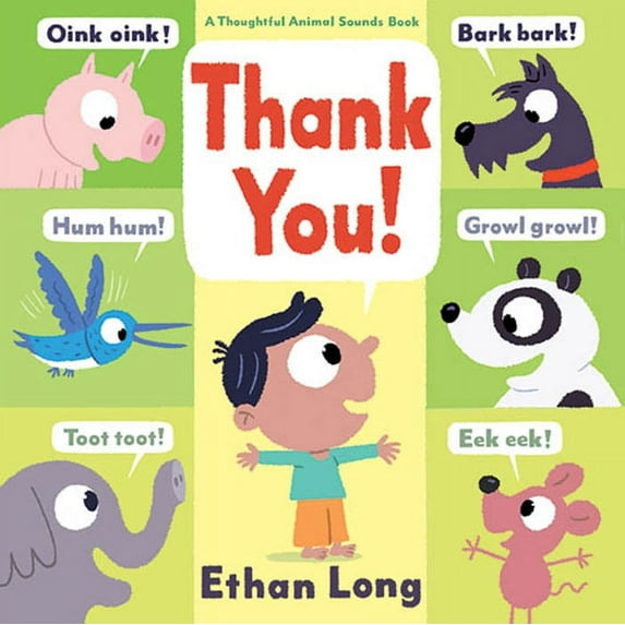Animal Sounds: Thank You! : A Thoughtful Animal Sounds Book (Board book)