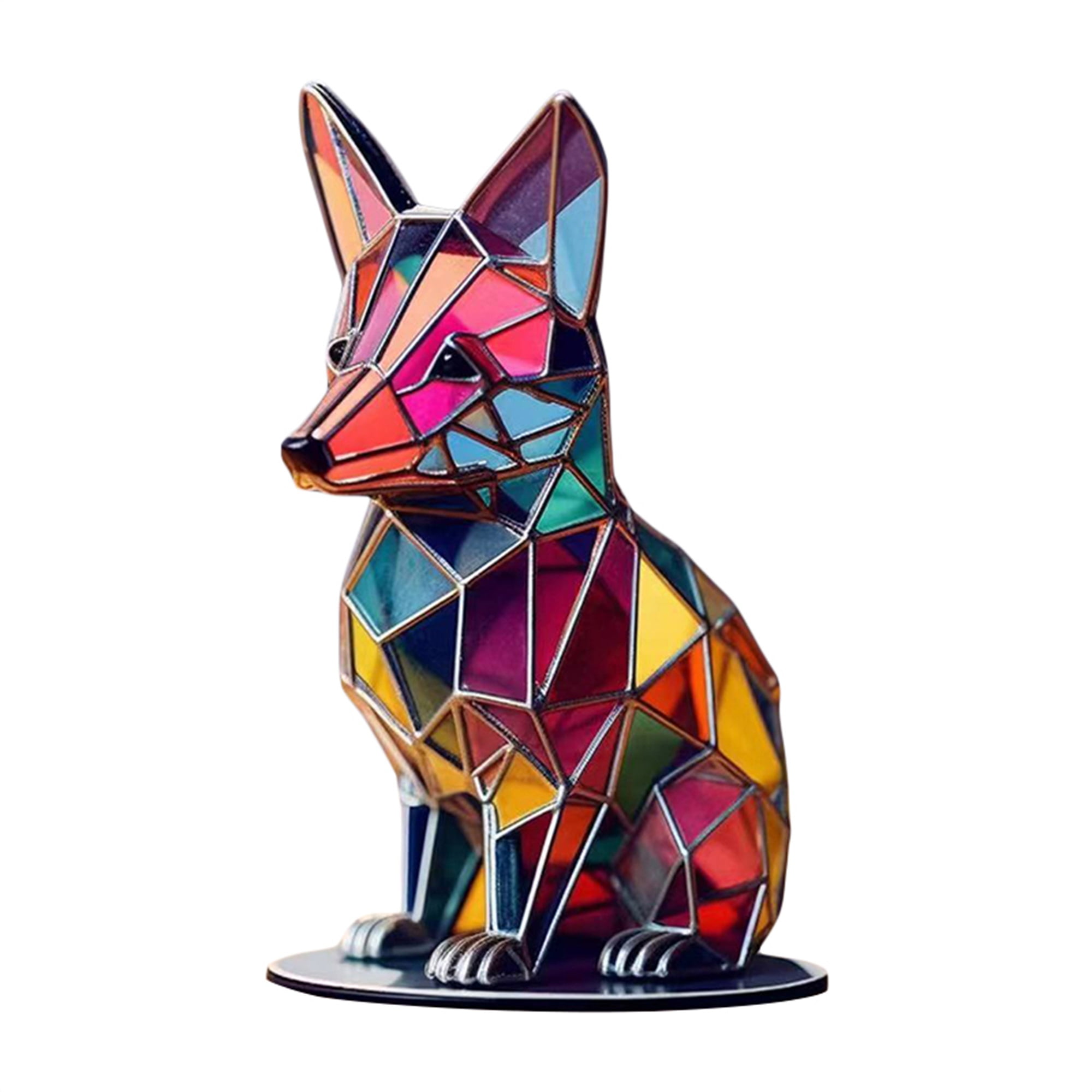 Animal Statue Metal Sculptures Decorative Desk Figurine Ornaments