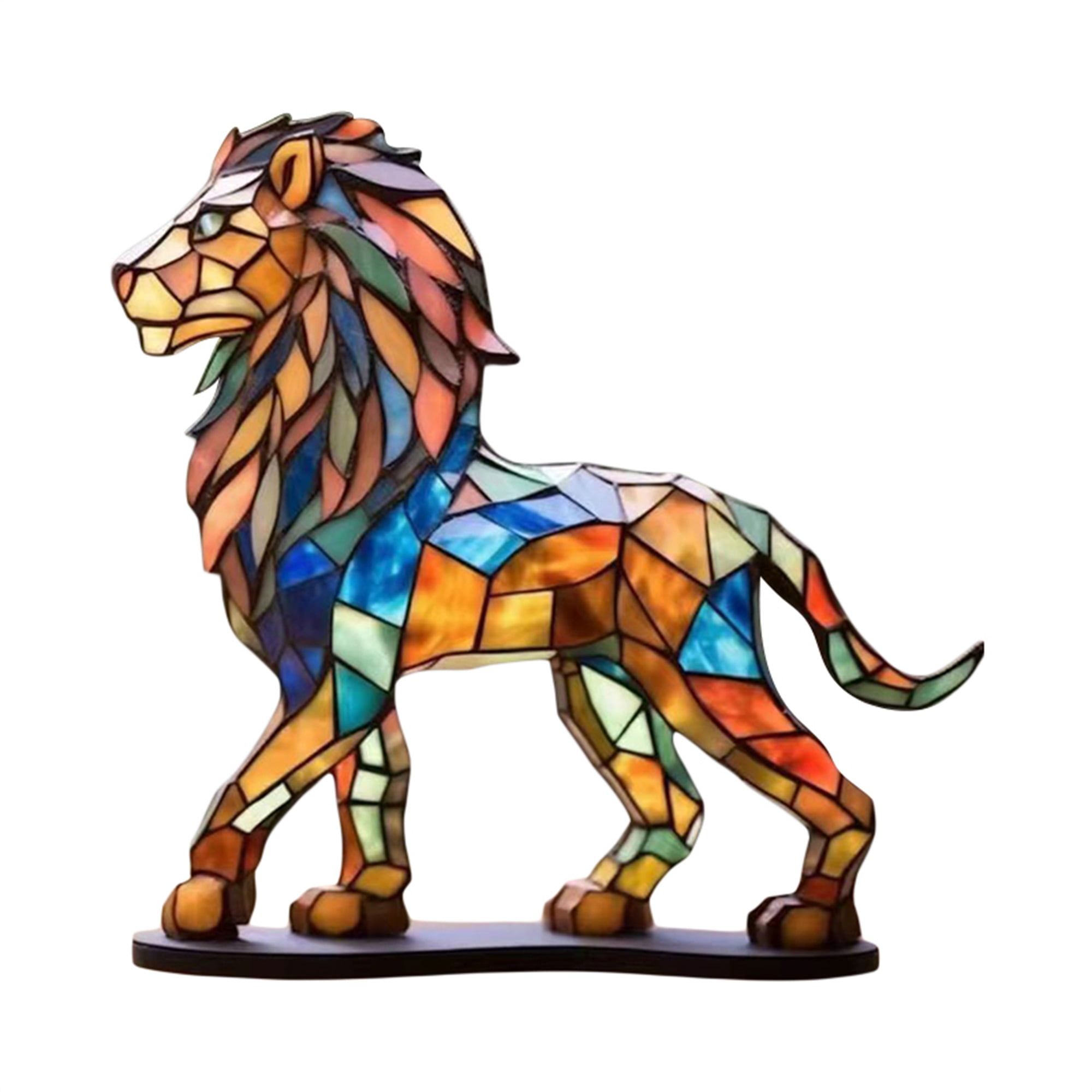 Animal Statue Metal Sculptures Decorative Desk Figurine Ornaments