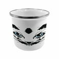 thumbnail image 1 of Animal Steel Camping Mug, Big Cat Face Pet with Whiskers with Dark Shadow Hand Drawn Image Print, Printed Thermal Cup for Camping and Outdoor Activities, by Ambesonne, 1 of 2