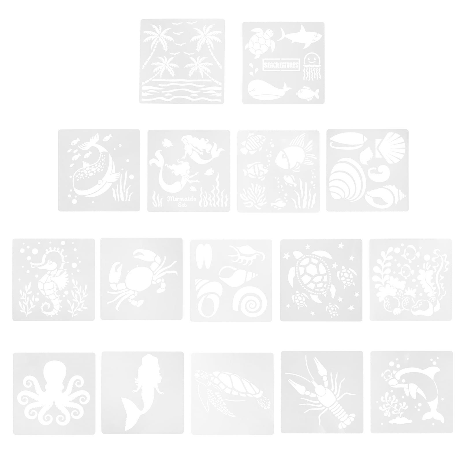 Animal Stencils Floor Painting Hollow Out Template for Crafts Graffiti