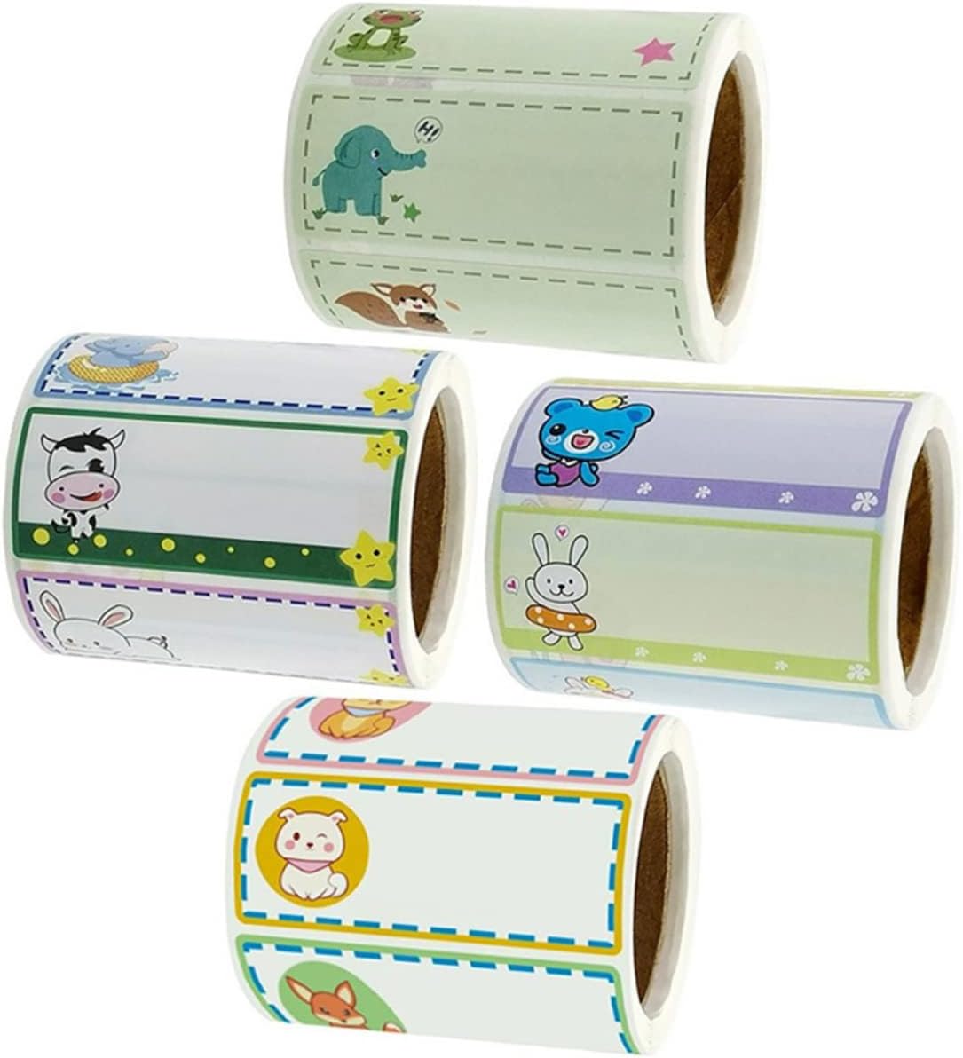 Animal Stickers 4 Rolls Name Tags Stickers Labels Kitchen Reminding ...