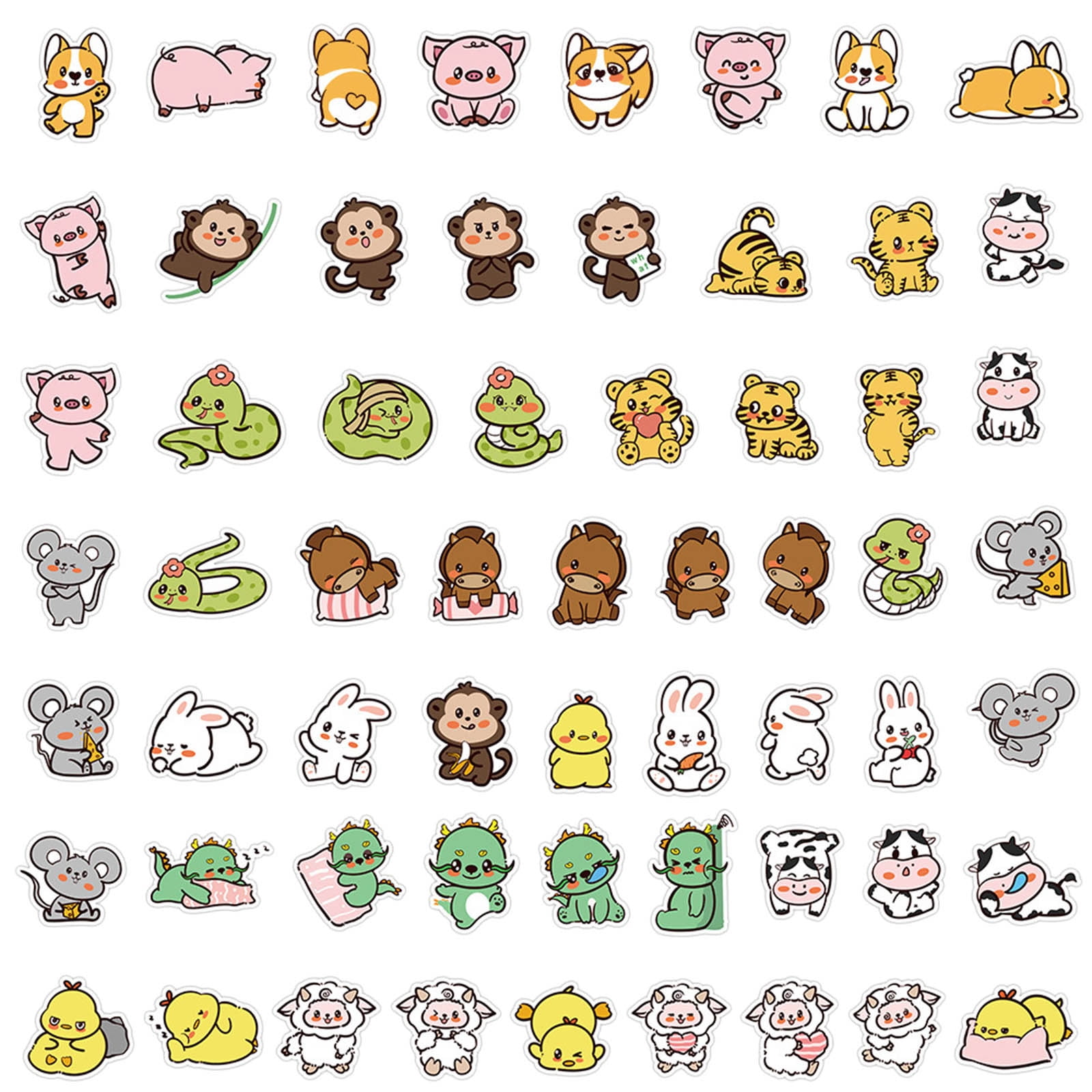 animal-stickers-for-kids-60-pcs-cute-water-bottle-stickers-for-laptop-water-bottles-phone-skateboard-guitar-stickers-for-kids-teens-room-decorations-colorful-sticker-packs-walmart-com