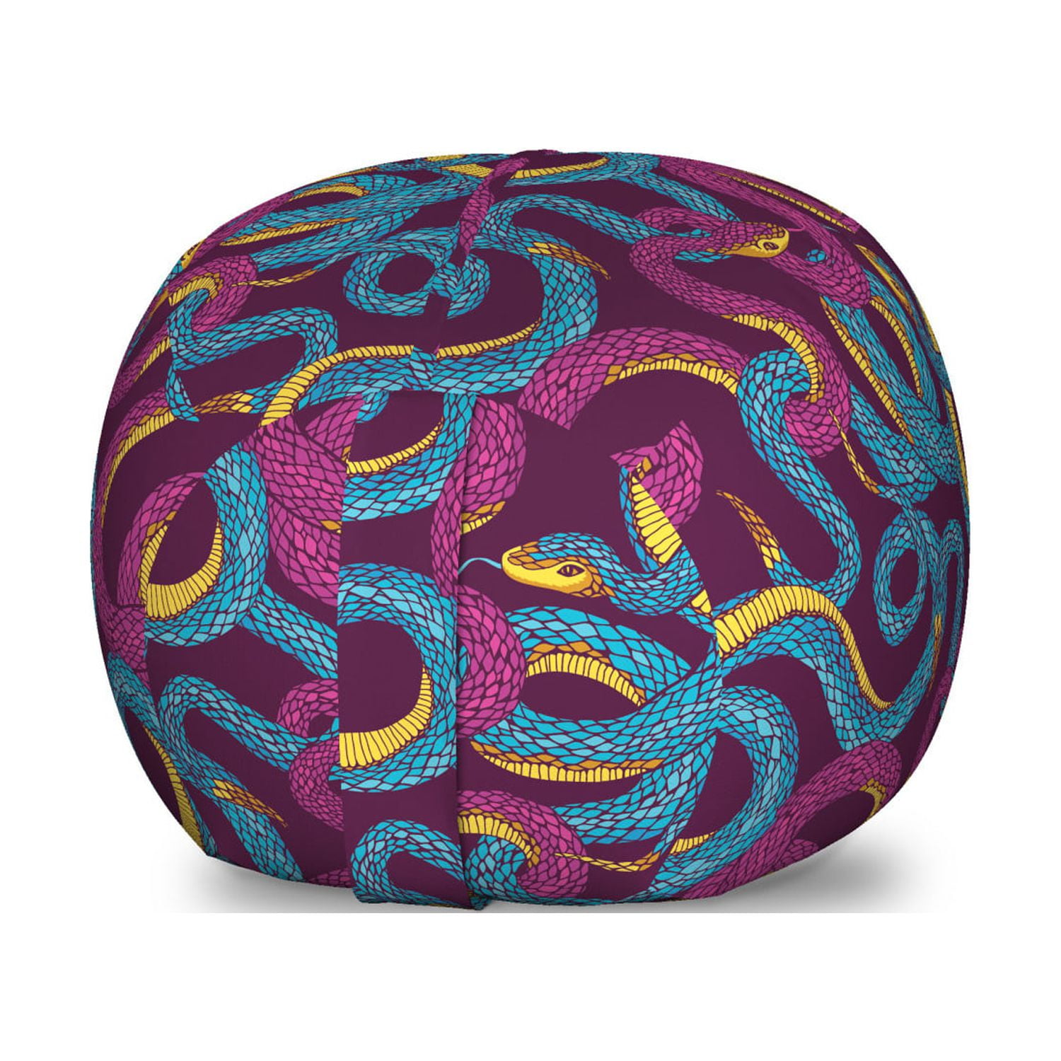 Tangle Ottoman - Printed Artwork Tangle Ottoman - Printed Artwork
