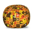 thumbnail image 1 of Animal Storage Toy Bag Chair, Themed Various Ornamental Squares, Stuffed Animal Organizer Washable Bag, Large Size, Multicolor, by Ambesonne, 1 of 3