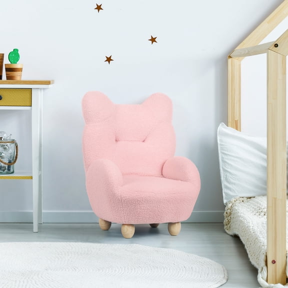 Animal Storage Upholstered Stool Bench Fluffy Sheep for Living Room Dorm Floor Mat Footrest Upholstered Seat Chair