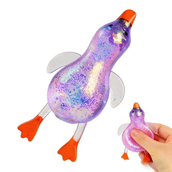 Animal Stress Relief Squeeze Toys Soft Fidget Sensory Ball Slow Rising Squishy Toy for Anxiety Party Favors Gift for Teens Adults H Purple