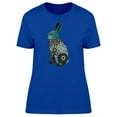 thumbnail image 1 of Animal Stylized Green Rabbit T-Shirt Women -Image by Shutterstock, Female XX-Large, 1 of 2