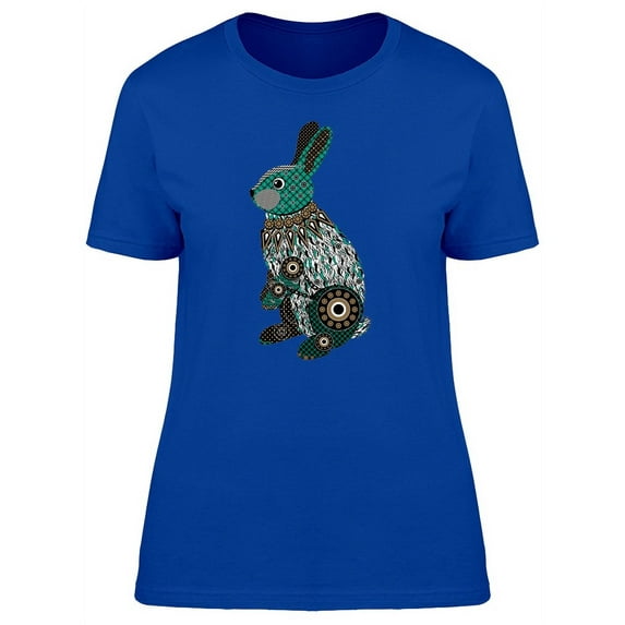 Animal Stylized Green Rabbit T-Shirt Women -Image by Shutterstock, Female XX-Large