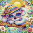 thumbnail image 1 of Animal Sunbathing Diamond Art Painting Kit, 1 of 7