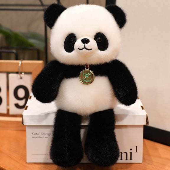 Animal Tabletop Plush Toys, Desktop Ornaments, Children's Companion Dolls, Birthday Gifts - Panda