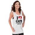 thumbnail image 1 of Animal Tank Tops T-Shirts Tees For Womens I Love Cats People Annoy Me Pet Lady Funny, 1 of 2
