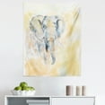 thumbnail image 1 of Animal Tapestry, Watercolor Style Illustration Wild Creature Safari Exotic Wildlife Theme, Fabric Wall Hanging Decor for Bedroom Living Room Dorm, 5 Sizes, Cream Grey, by Ambesonne, 1 of 1