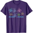 thumbnail image 1 of Animal Tees & Gift Idea Sea Turtle Unisex T-Shirt for Men Women Kids Toddler,Purple Color,Size 3XL, 1 of 5