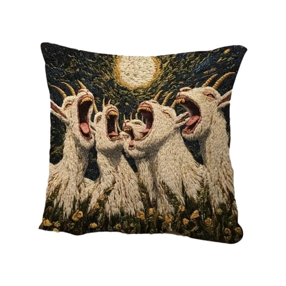 Animal-Themed Cushion Covers, Decorative Cushions, Fun Sheep Pattern, Square Cushion Covers Suitable for Indoor and Outdoor Use, Perfect for Home Sofas (18x18 Inches).