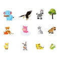 thumbnail image 1 of Animal Themed Play Fridge for Kids Toy Refrigerator with Drawing Whiteboard Learning Educational Toy for Toddlers and Childrens Play Kitchen Accessory, 1 of 9