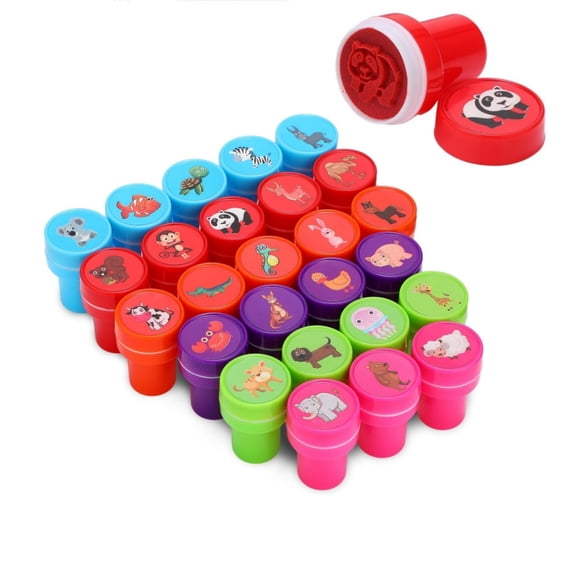 Animal Themed Stamps,Portable Animal Self Inking Stamps,26 Pieces Zoo Self Inking Stamps for Birthday Gift,Arts Supplies for Party Gifts