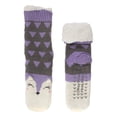 thumbnail image 1 of Animal Thermal Crew Socks, Purple Wolf, 1 Pair, Size S/M, 1 of 5