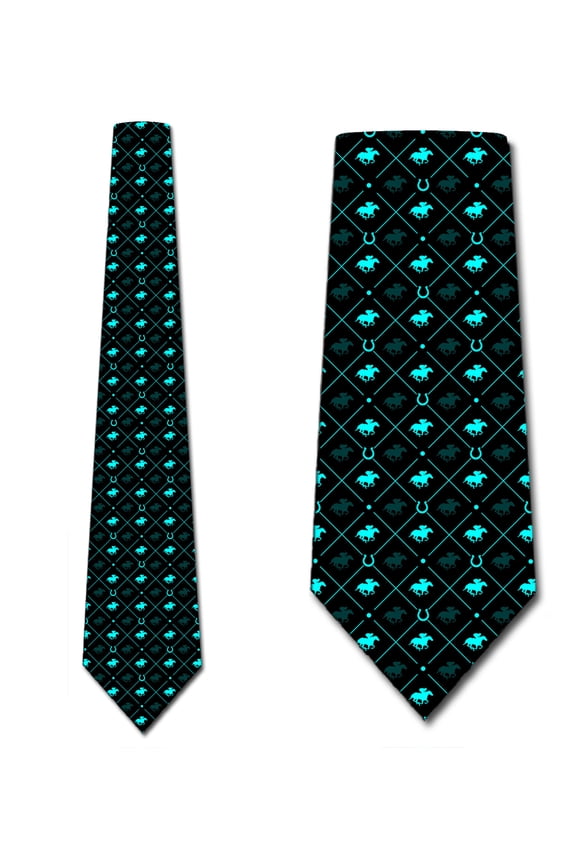 Animal Ties Mens Equestrian Horse Racing Sports Necktie by Three Rooker