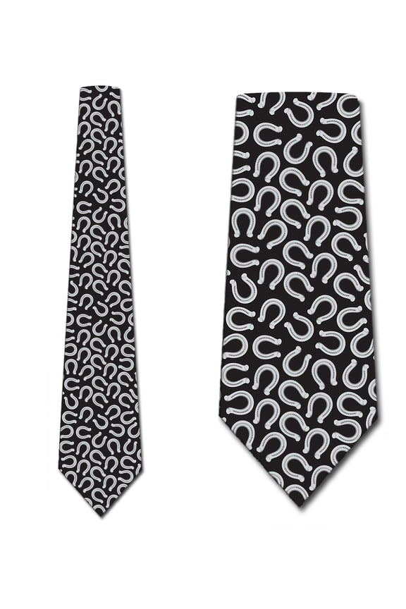 Animal Ties Mens Horse Horseshoe Necktie by Three Rooker