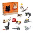 thumbnail image 1 of Animal Toys Cats 9 Packs Party Favors for Kids, Animals Building Blocks Sets, Ideal Building Kit Toys, Building Blocks for Christmas Birthday Gifts Crossing age 7 8 9 10 Boy Girl or Adult 443 pcs, 1 of 6