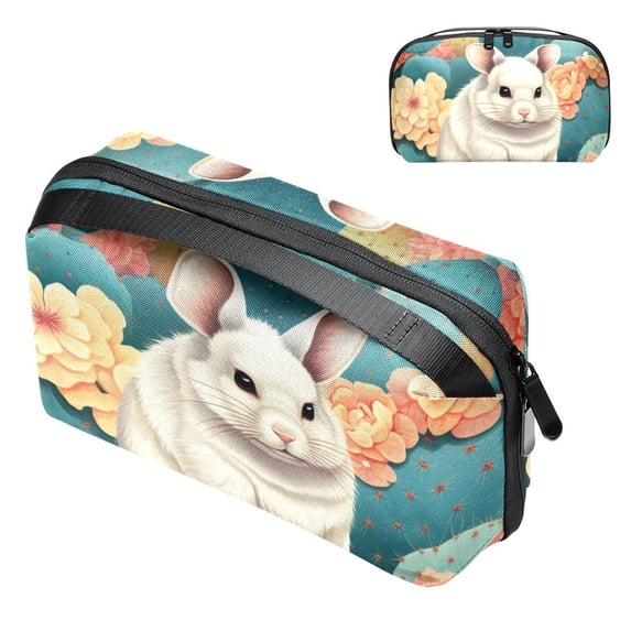 Animal Travel Cord Organizer Case Small with Cable Organizer, USB Pouch, and Phone Charger Organizer - Oxford Cloth Waterproof Storage Bag for Electronic Devices - 5.9x9.44x3.14 in