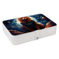 thumbnail image 1 of Animal Travel Jewelry Organizer Storage Box Bracelet Holder, PU Leather with Removable Compartment, Portable, 1 of 6