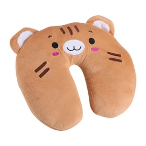Animal Travel Neck PP Cotton Pillow Soft U Shaped Car Head Rest Toy Cushion Tiger (10 x 11 in / 26 x 28 cm)