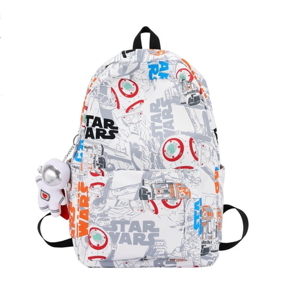 Space Astronaut Kids School Canvas Backpack For Boys Girls15.7 in Flag Stars Student Rucksack Book Laptop Bag For Elementary Junior High School College HikingMochila Para Nios Age 5-17