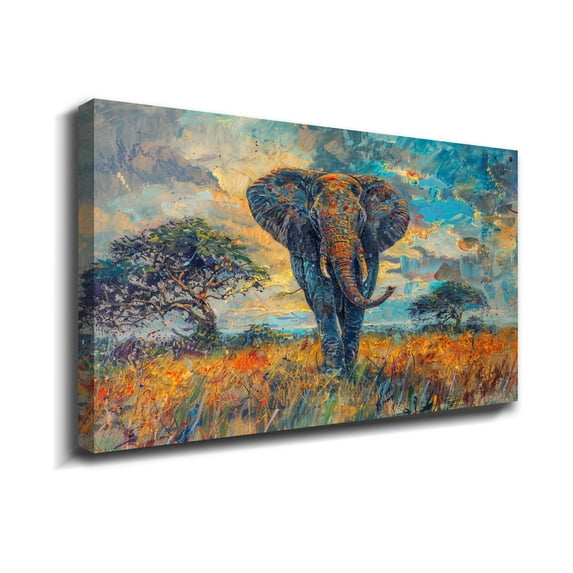 Animal Wall Art Picture Elephant Animal Wall Decor Canvas Wall Art For Livingroom Bedroom Office