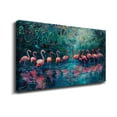 thumbnail image 1 of Animal Wall Art Picture Flamingos In The River Animal Wall Decor Canvas Wall Art For Livingroom Bedroom Office, 1 of 6