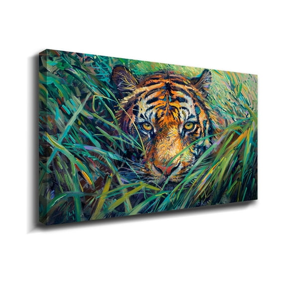 Animal Wall Art Picture Hidden Tiger Animal Wall Decor Canvas Wall Art For Livingroom Bedroom Office