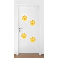 thumbnail image 1 of Animal Wall Decal Beautiful Yellow Repeating Paw Prints Pattern Bedroom Wall Decal for Children Dog Cute Themed Room Decal - Size: 6 In x 6 In, 1 of 5