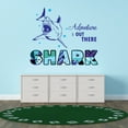 thumbnail image 1 of Animal Wall Decals for Boy's Bedroom - Angry Shark with Wide Mouth Open Wall Sticker Decal With Easy Installation Instructions Kid's Bedroom Décor Wall Sticker - Size: 30 In x 24 In, 1 of 5