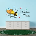 thumbnail image 1 of Animal Wall Decals for Boy's Bedroom - Happy Honey Bee Flying with Heart Wall Sticker Decal With Easy Installation Instructions Kid's Bedroom Decal Wall Sticker - Size: 30 In x 15 In, 1 of 5