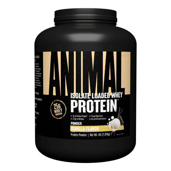 Animal Whey Protein Powder, Vanilla, 4 lb (1.81 kg)