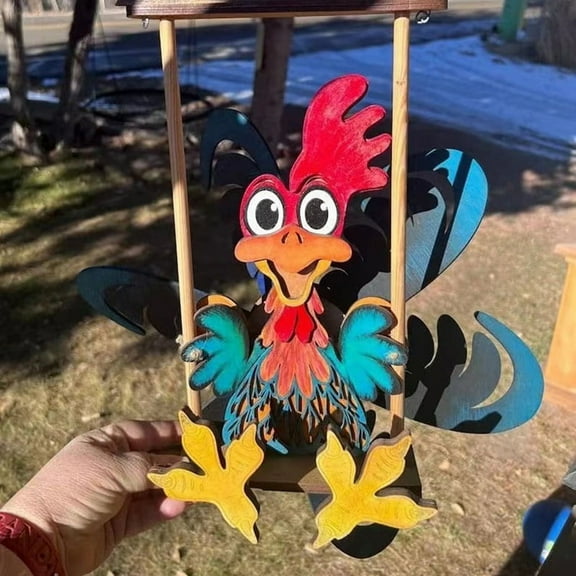 Animal Windspinner Courtyard Border New Funny Animal Windspinner Animal Windmill Courtyard Art Decoration Hanger A