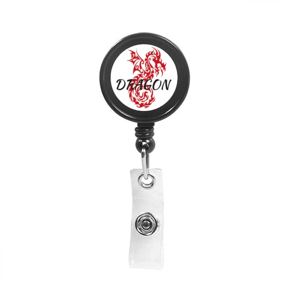 Animal Wings Myth Oriental Dragon Western Dragon Retractable Keychain Badge Holder ID Badge