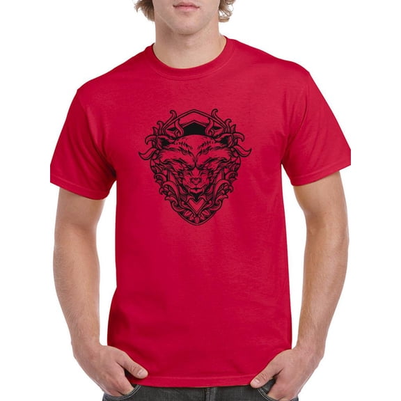 Animal With Fangs T-Shirt Men -Image by Shutterstock, Male 5X-Large