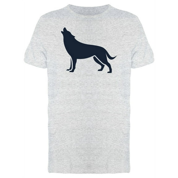 Animal Wolf Silhouette Grunge T-Shirt Men -Image by Shutterstock, Male 3X-Large