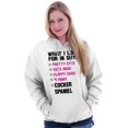 thumbnail image 1 of Animal Womens Hooded Pullover Sweatshirt What I Look For In Guys Cocker Spaniel Owner, 1 of 2