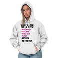 thumbnail image 1 of Animal Womens Hooded Pullover Sweatshirt What I Look For In Guys Golden Retriever Dog, 1 of 2