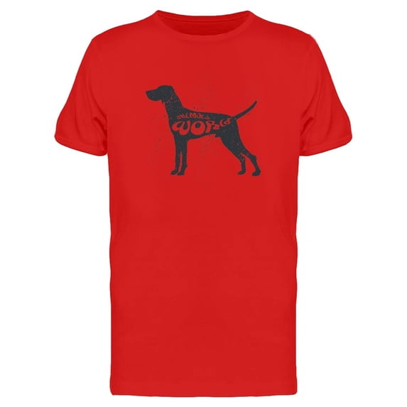 Animal World Dog Silhouette Tee Men's -Image by Shutterstock