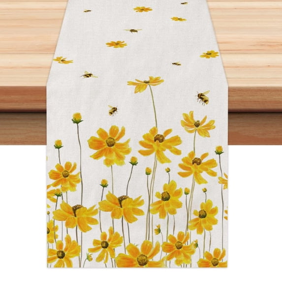 Animal Yellow Dragonfly Festival Table Runners Wedding Party r Kitchen Placemat Home Coffee r Dining Tableware Pads