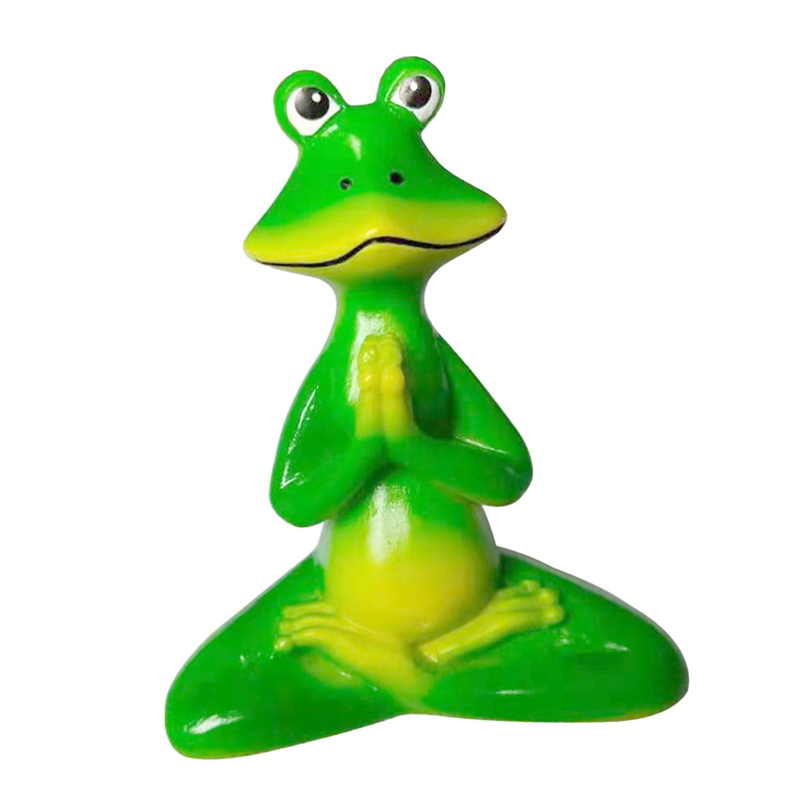 Animal Yoga Frogs Figurine Sculpture Decoration Home Decor Decorative