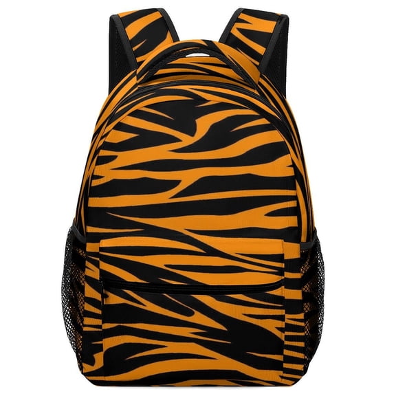 Animal Zebra Print Backpack Durable Laptop Canvas BagsBusiness Daypack for Men Women