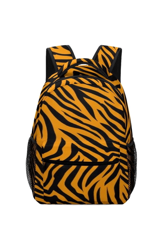 Animal Zebra Print Backpack Fashion Durable Business Daypack for Men Women Laptop Canvas Bags